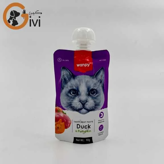 تصویر 2 پودینگ ونپی گربه با طعم اردک و کدو