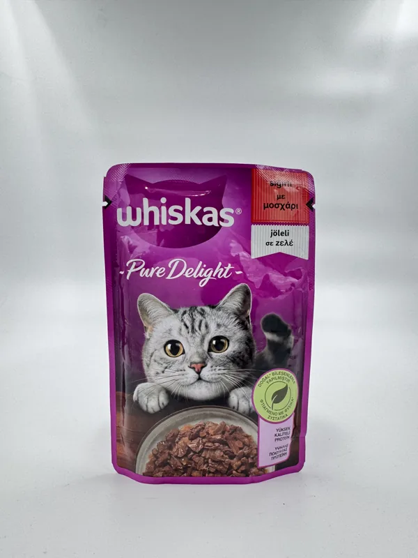 پوچ گربه ویسکاس گوشت گاو Pure Delight
