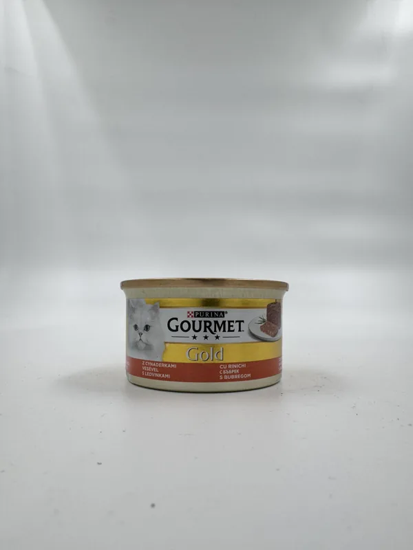 کنسرو گربه گورمت Gold با طعم کلیه