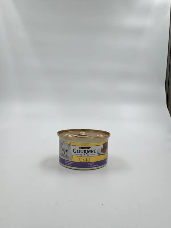 کنسرو گربه گورمت Gold با طعم بره