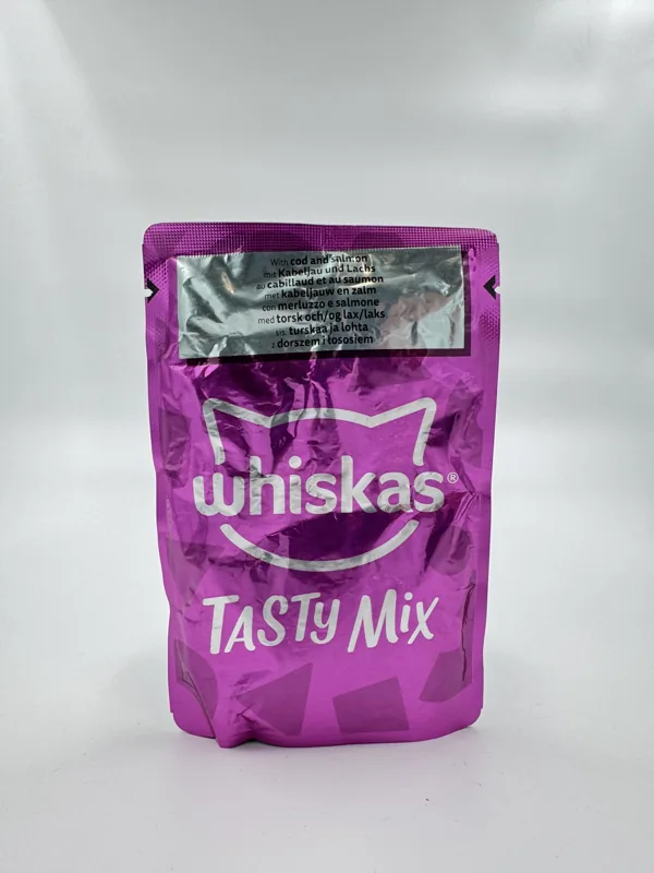 پوچ گربه ویسکاس ماهی کاد و سالمون Tasty Mix
