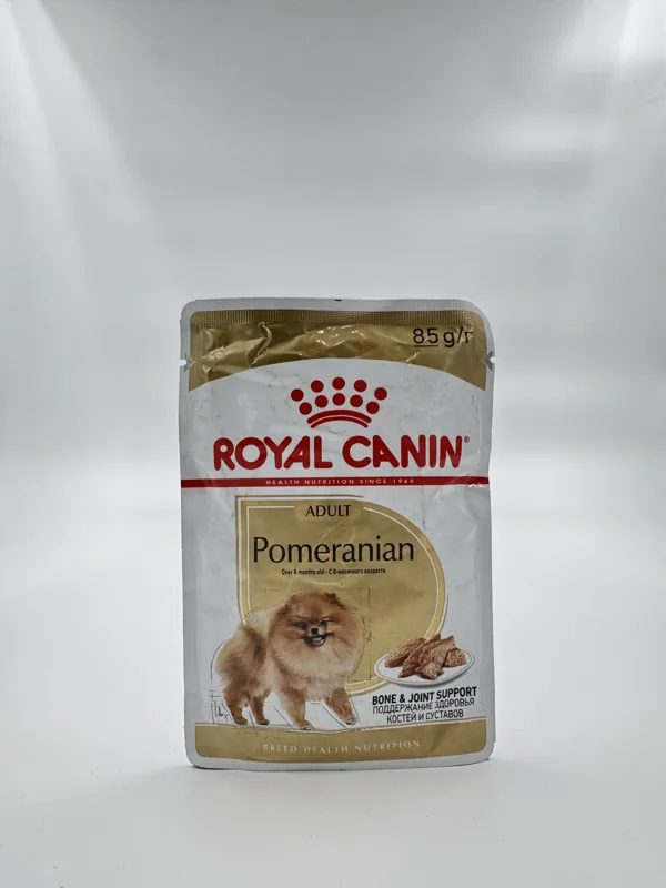 پوچ سگ رویال کنین Pomeranian Adult ۸۵ گرمی
