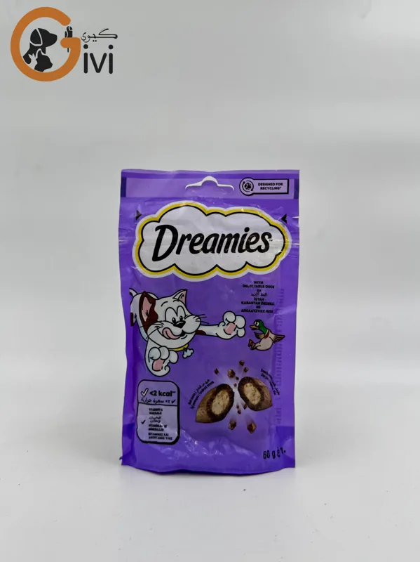 تشویقی Dreamies با طعم گوشت اردک