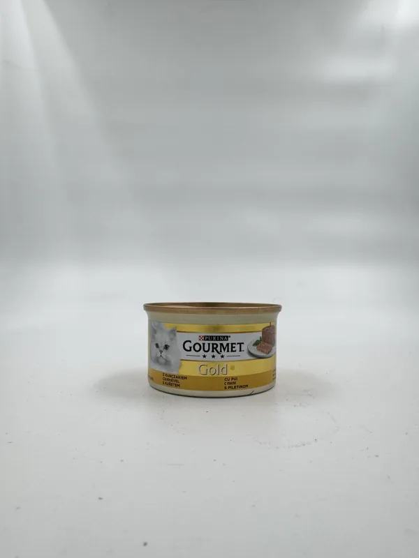 کنسرو گربه گورمت Gold با طعم مرغ