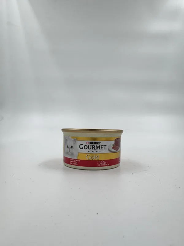 کنسرو گربه گورمت Gold با طعم گوشت گاو