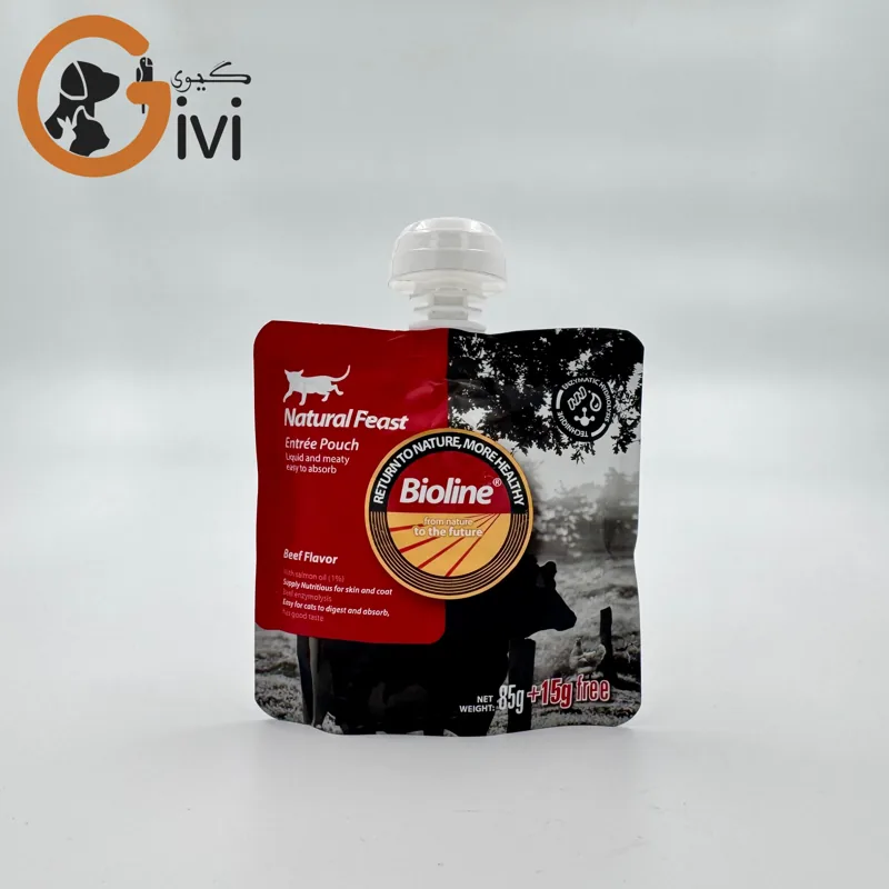 پودینگ گربه Bioline با طعم گوشت گاو