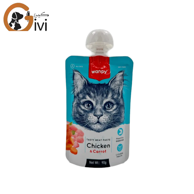 پودینگ ونپی گربه با طعم مرغ و هویج