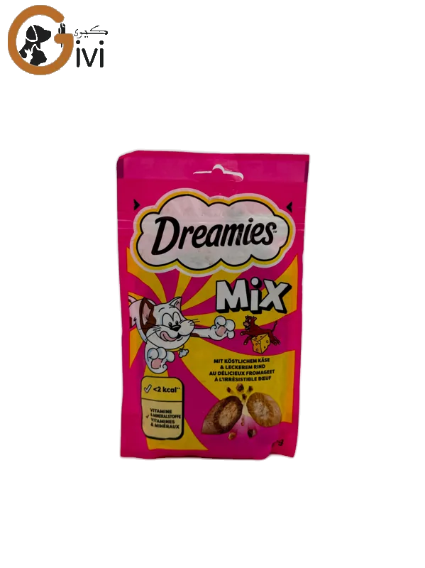 تشویقی Dreamies با طعم گوشت گاو و پنیر