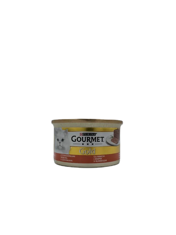 کنسرو گربه گورمت Gold با طعم کلیه