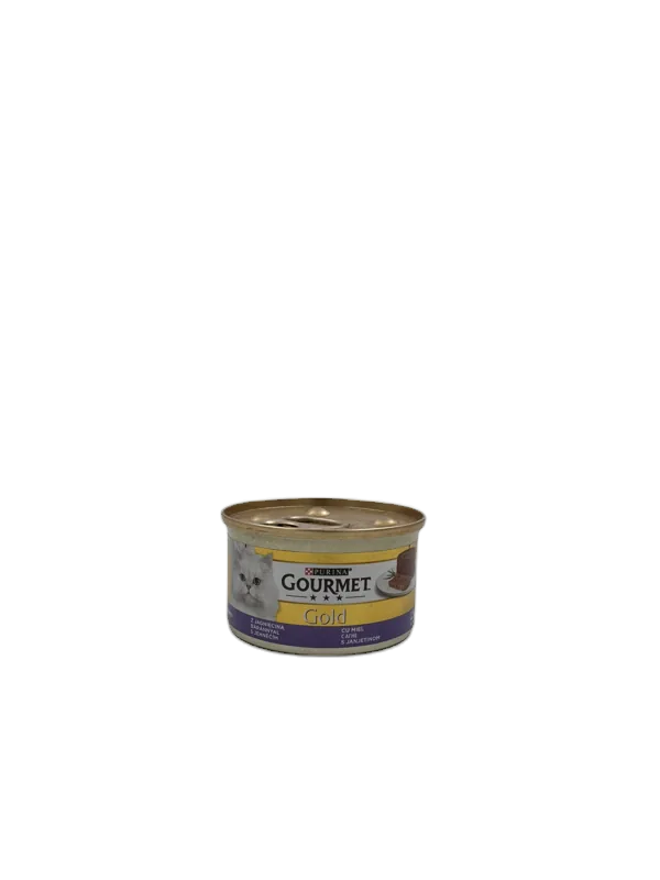 کنسرو گربه گورمت Gold با طعم بره