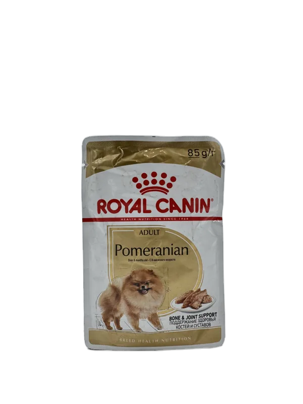 پوچ سگ رویال کنین Pomeranian Adult ۸۵ گرمی