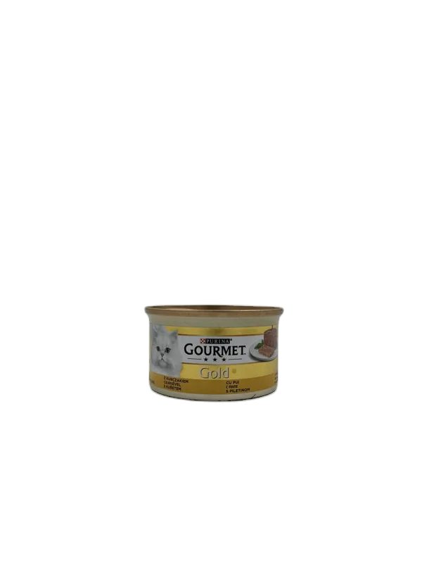 کنسرو گربه گورمت Gold با طعم مرغ