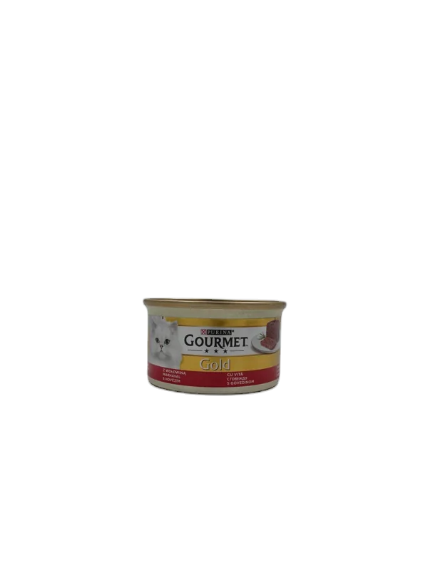 کنسرو گربه گورمت Gold با طعم گوشت گاو